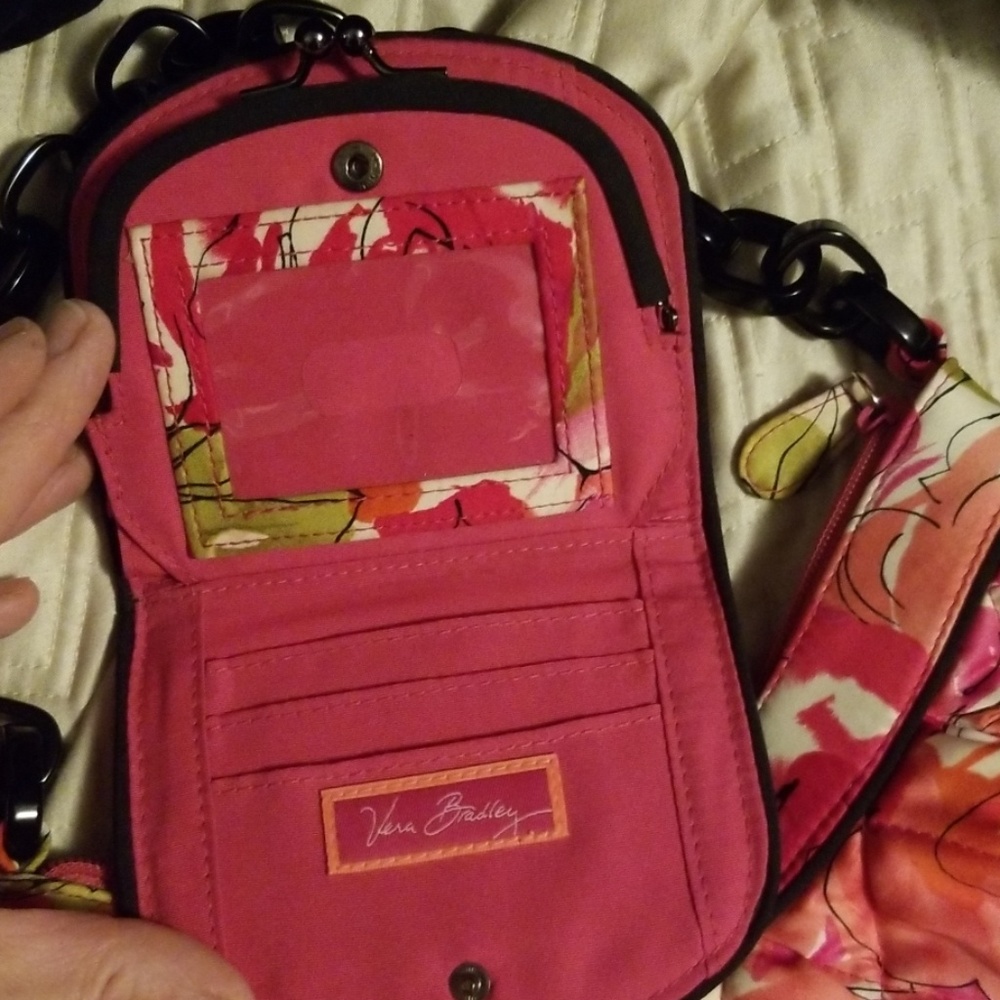Vera Bradley Floral Handbag with Chain & Wallet - Picture 4 of 8
